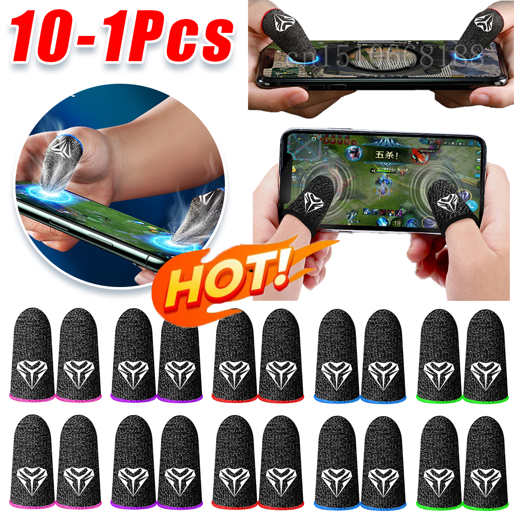 Gaming Accessories Bundle - 10-2PCS Finger Cots Gaming Fingertips Gloves