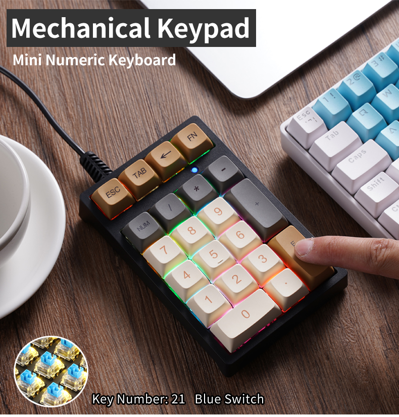 APAYADO T21 Mechanical Numpad  - Keyboard Numpad Separate 리뷰 및 가격