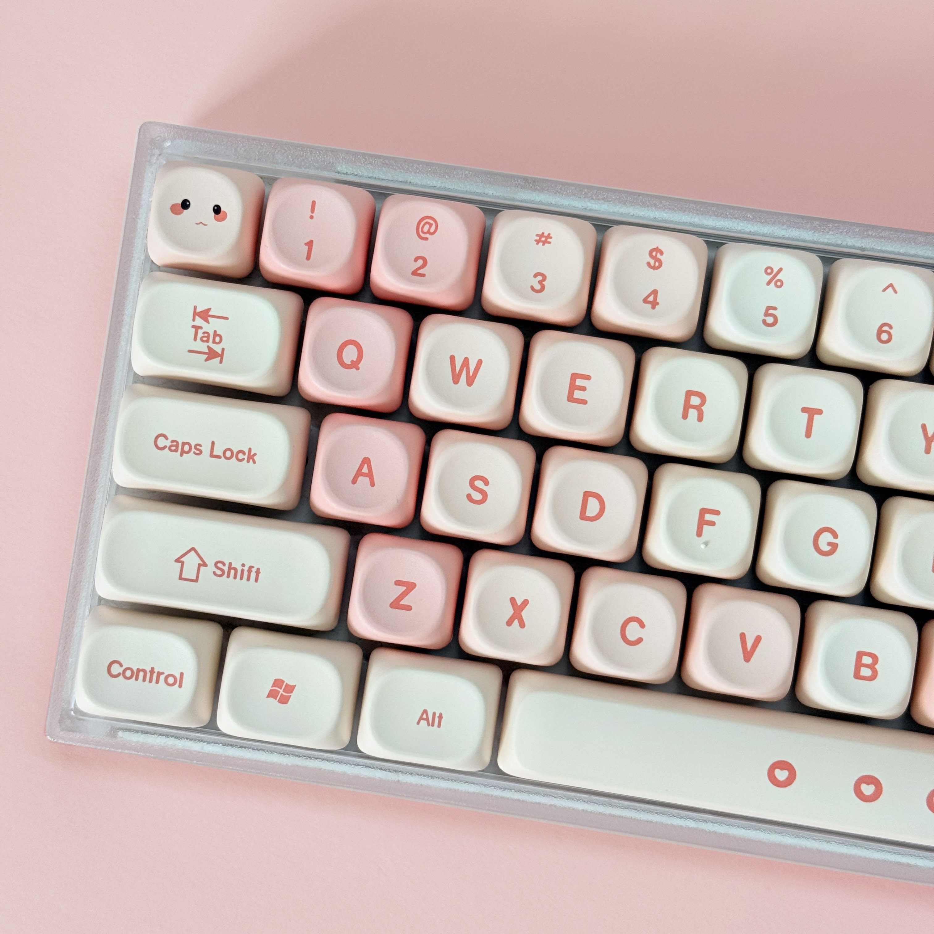 Pink Cherry Cute Style Keycaps - Keyboard Numpad Separate 리뷰 및 가격