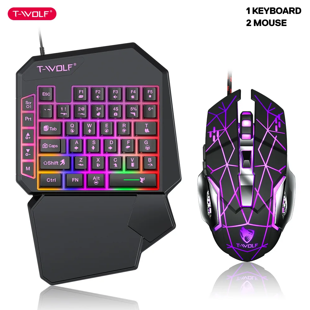 T-WOLF TF900 One Handed Keyboa - Gaming Hand Accessories 리뷰 및 가격