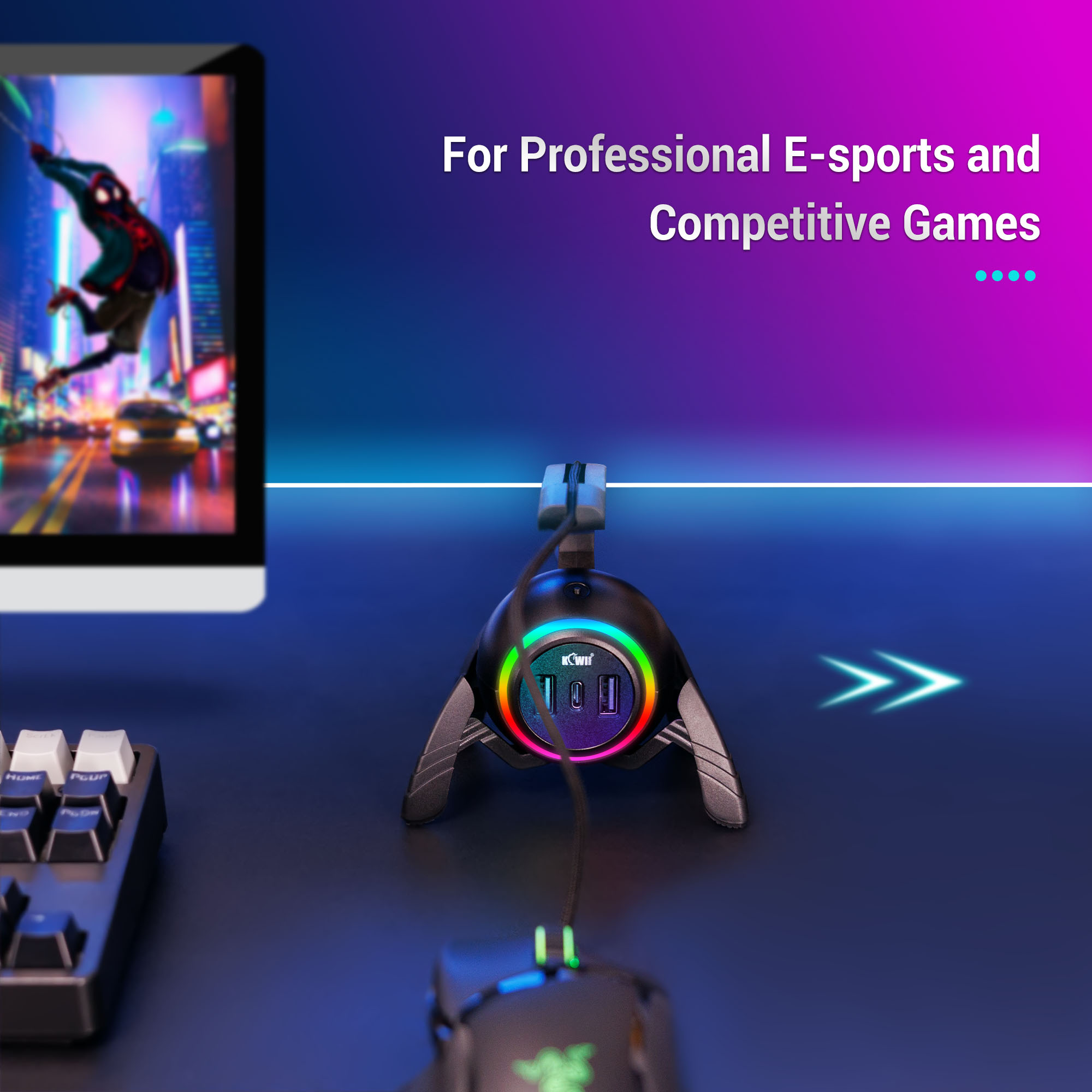 New Mouse Cable Holder RGB Lig - Mouse Bungee Spring 리뷰 및 가격