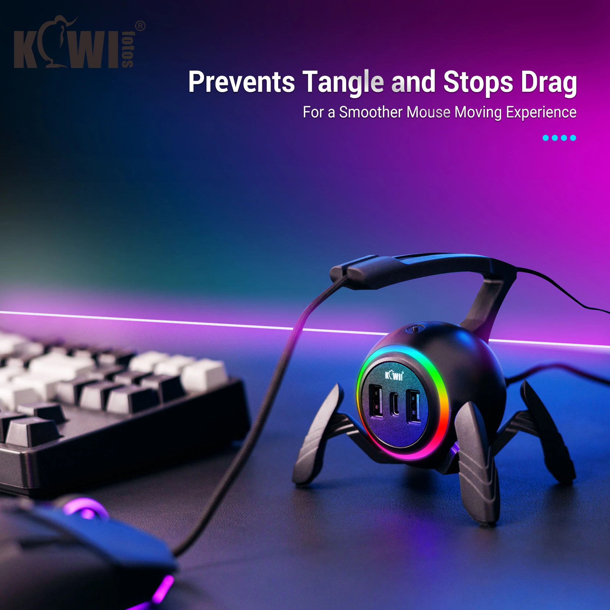 New Mouse Cable Holder RGB Lig - Mouse Bungee Spring 리뷰 및 가격