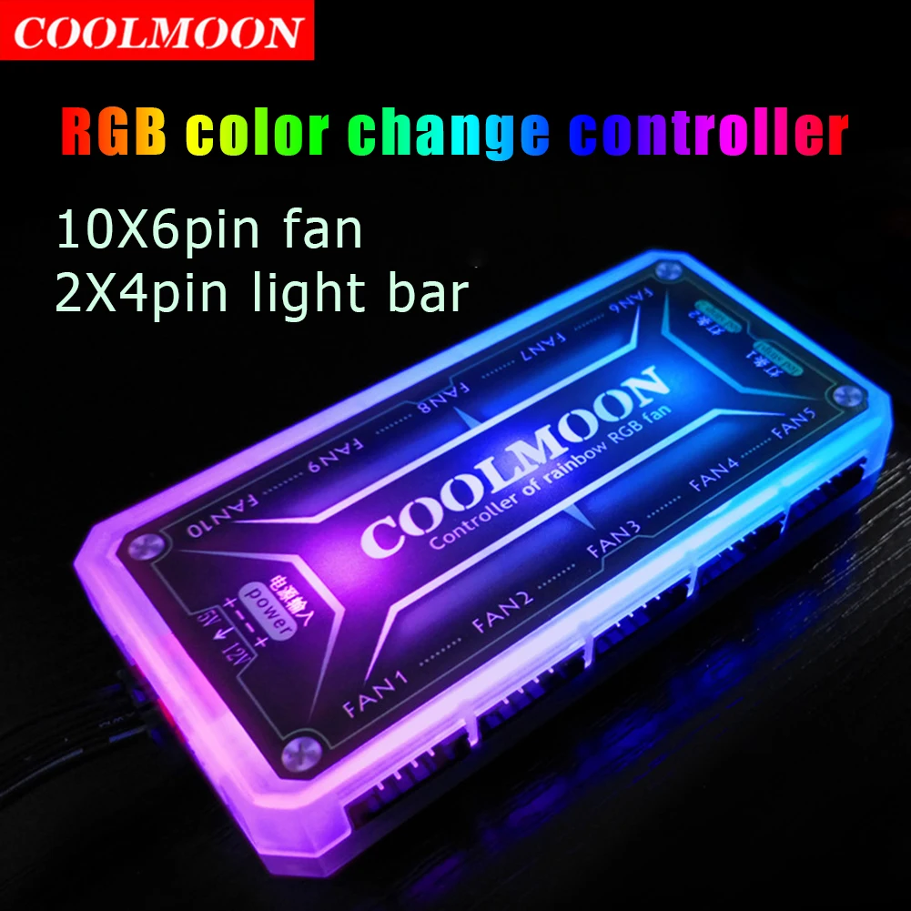 COOLMOON ARGB Controller 12V 5 - Fan Hub Rgb Controller 리뷰 및 가격