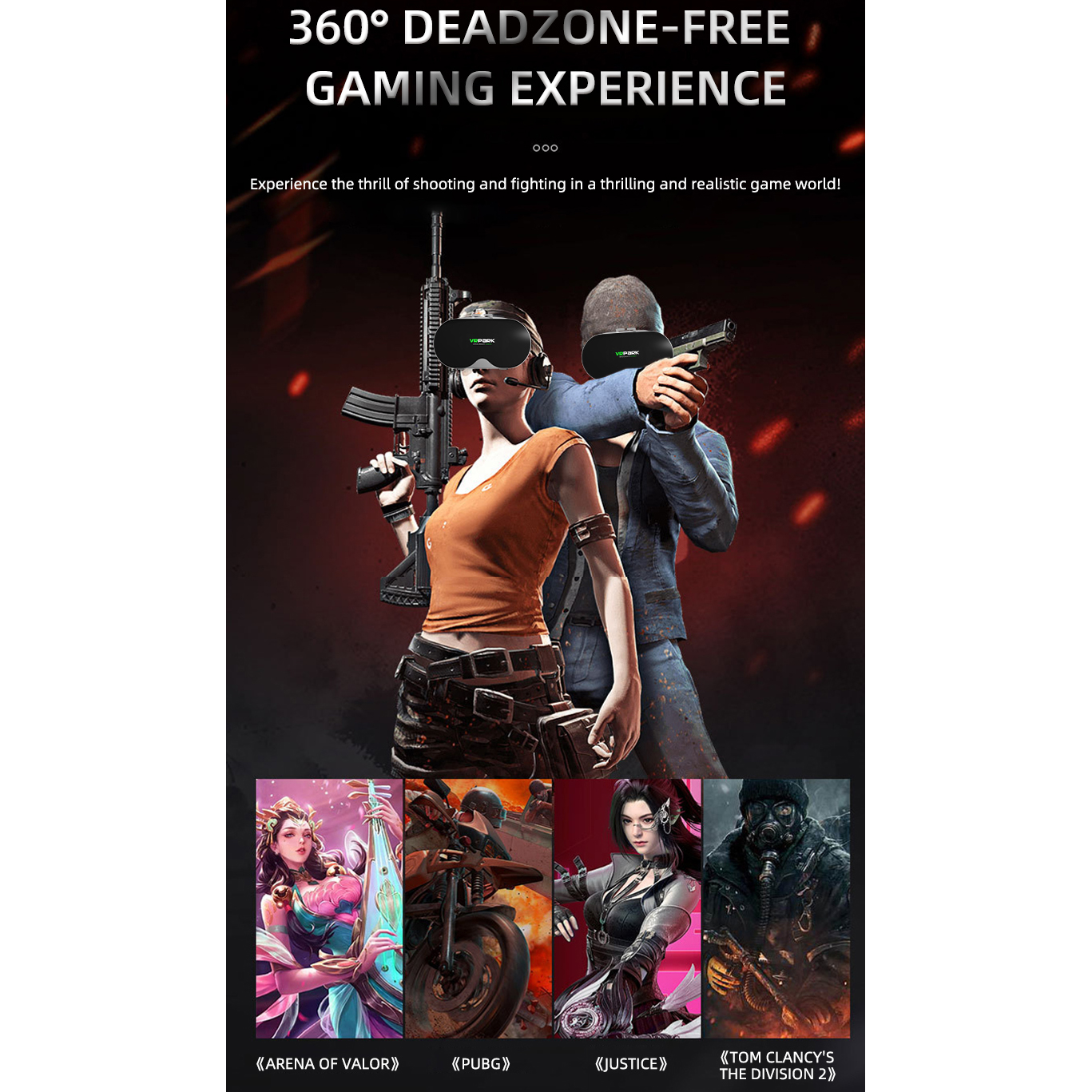 Virtual Reality 3D VR Glasses  - Gaming Accessories Bundle 리뷰 및 가격