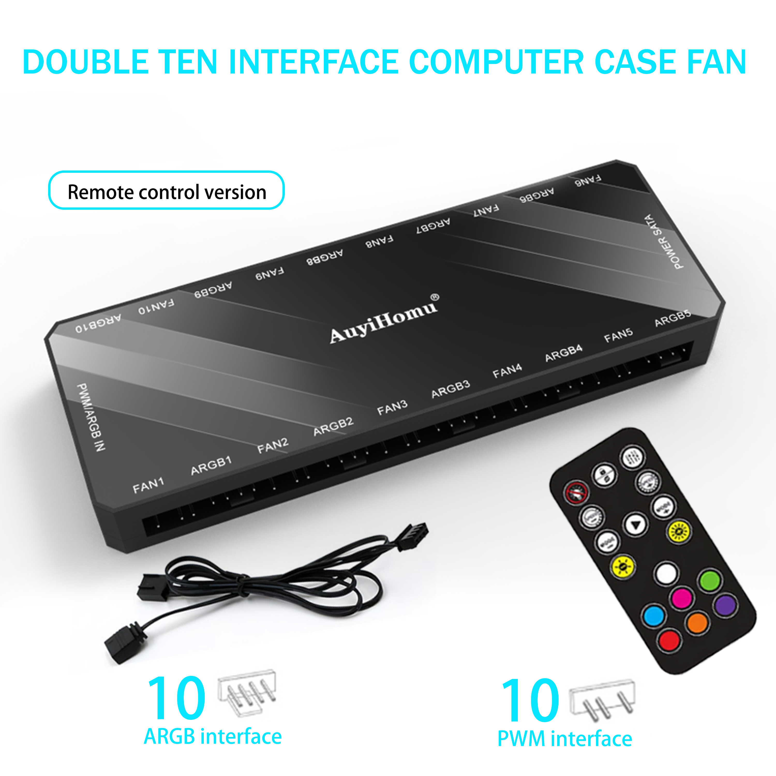 10 Port ARGB PWM Fan Controlle - Fan Hub Rgb Controller 리뷰 및 가격
