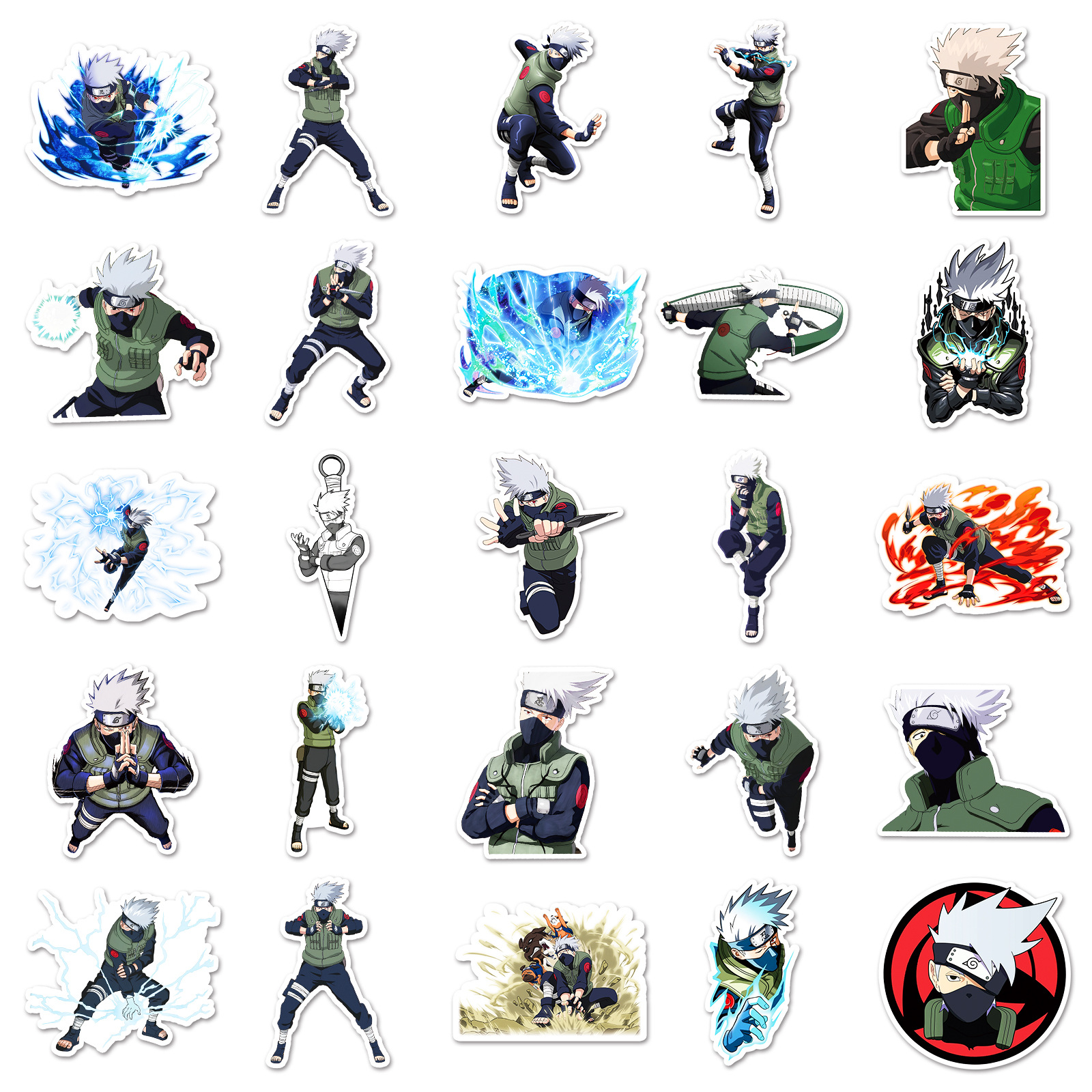 50pcs Anime Naruto Hatake Kaka - Gaming Accessories Anime 리뷰 및 가격