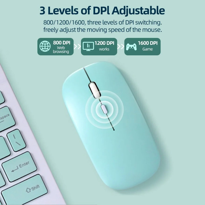 Bluetooth Wireless Mouse Silen - Gaming Accessories Ipad 리뷰 및 가격