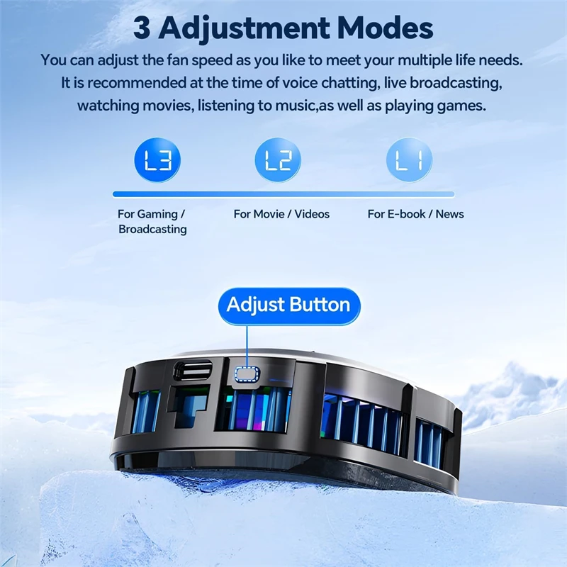 Magnetic RGB Phone Cooling Fan - Gaming Accessories Ipad 리뷰 및 가격