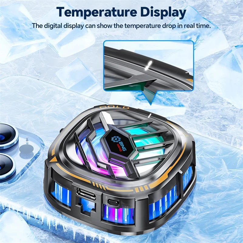 Magnetic RGB Phone Cooling Fan - Gaming Accessories Ipad 리뷰 및 가격