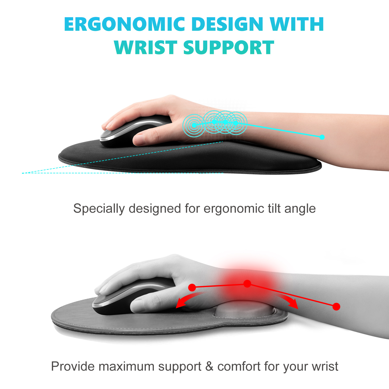 Ergonomic Mouse Pad with Wrist - Gaming Accessories On Sale 리뷰 및 가격