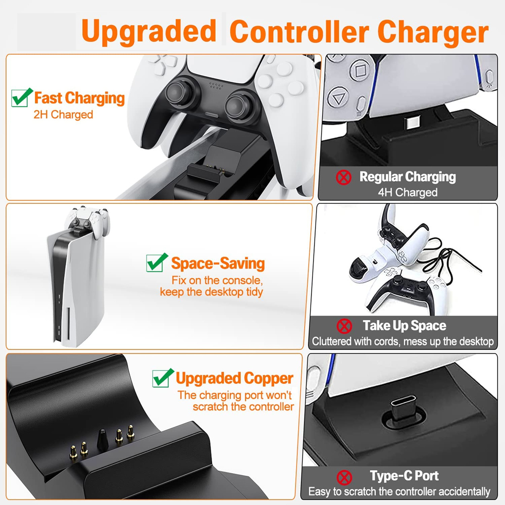 for PS5 Controller Charger Gam - Gaming Accessories Playstation 리뷰 및 가격