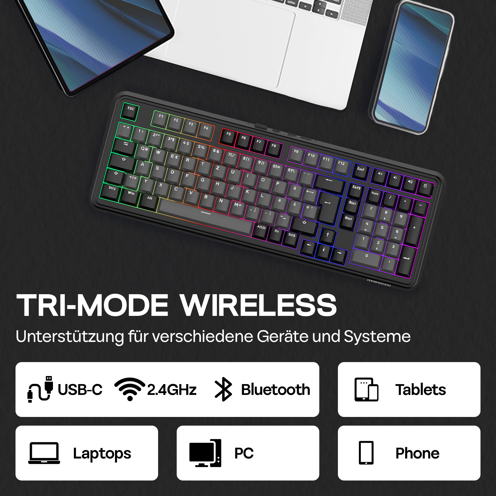 ISO-DE Layout EPOMAKER TH99 QW - Keyboard Numpad Separate 리뷰 및 가격