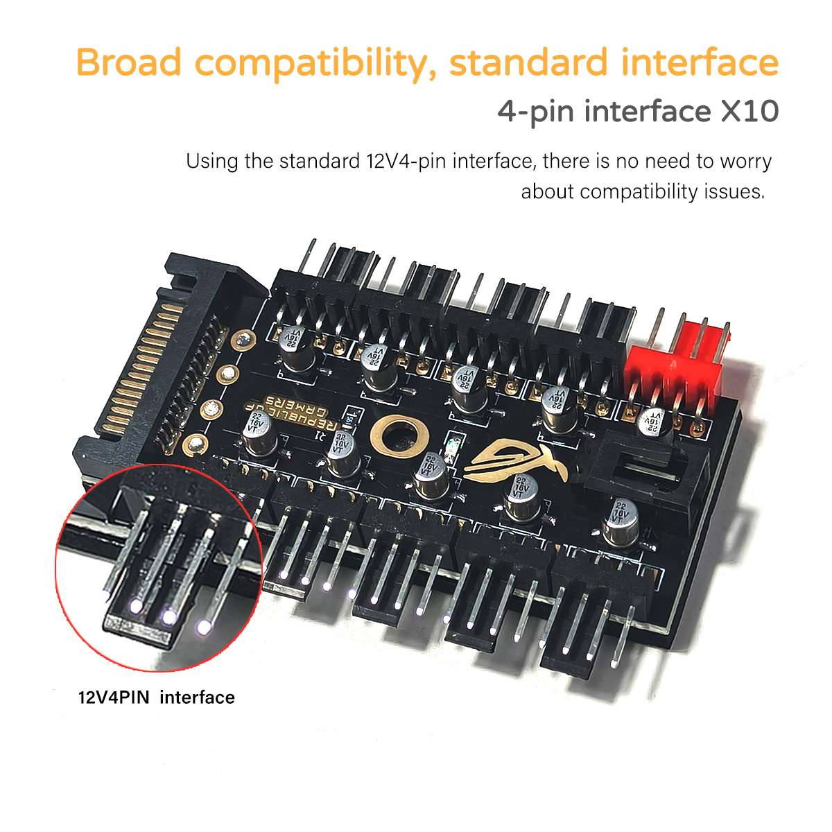 12V 4-Pin PWM Fan Controller H - Fan Hub Rgb Controller 리뷰 및 가격