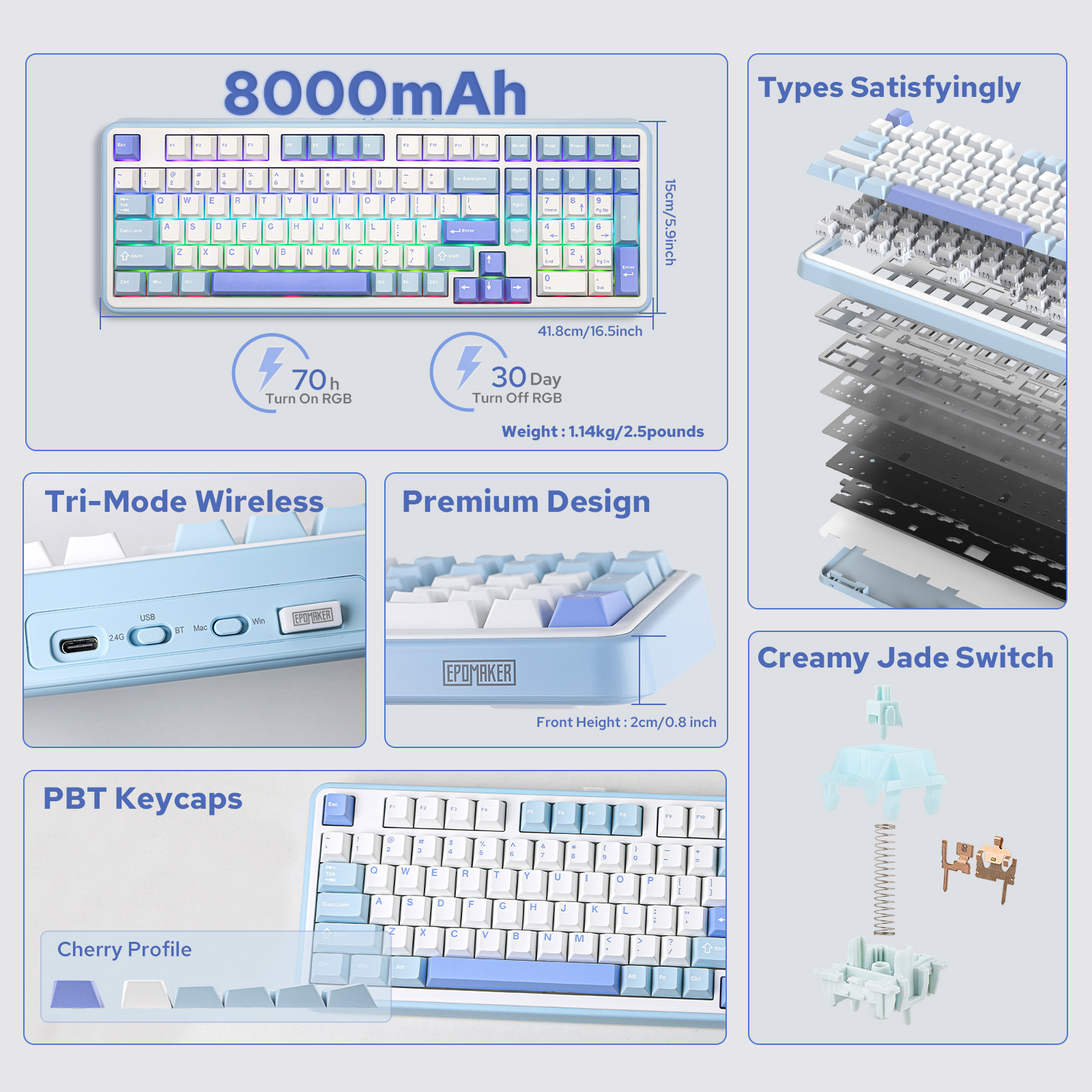 EPOMAKER TH99/TH99 Plus 96% QW - Keyboard Numpad Separate 리뷰 및 가격