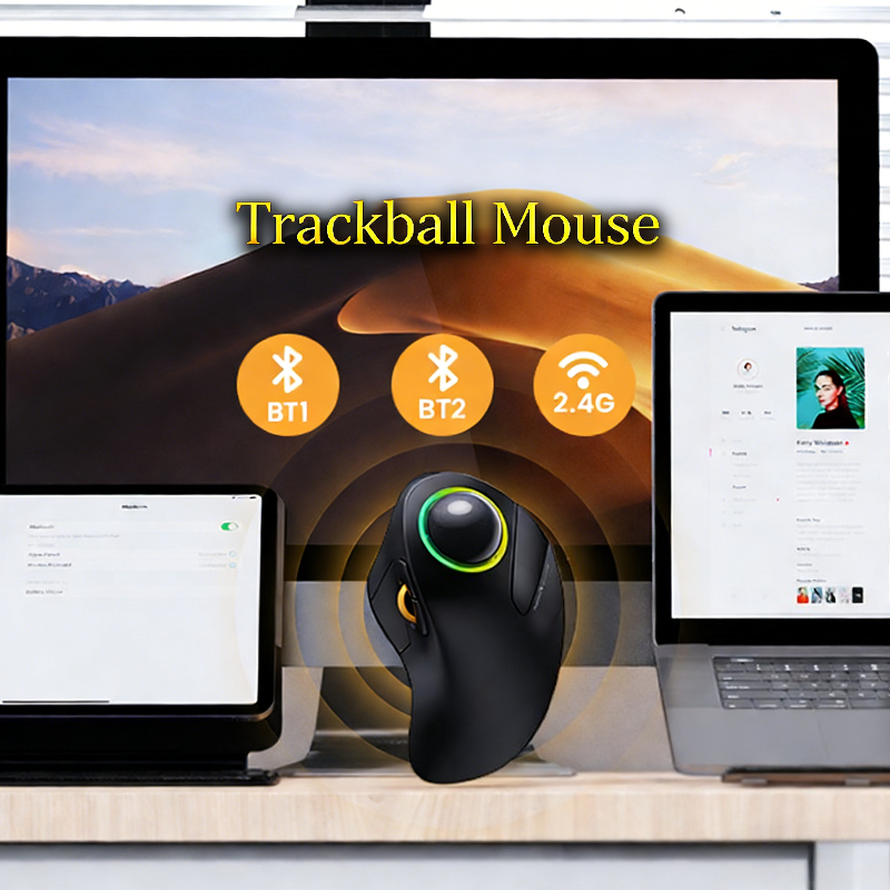 Wireless Trackball Mouse RGB E - Gaming Accessories Ipad 리뷰 및 가격