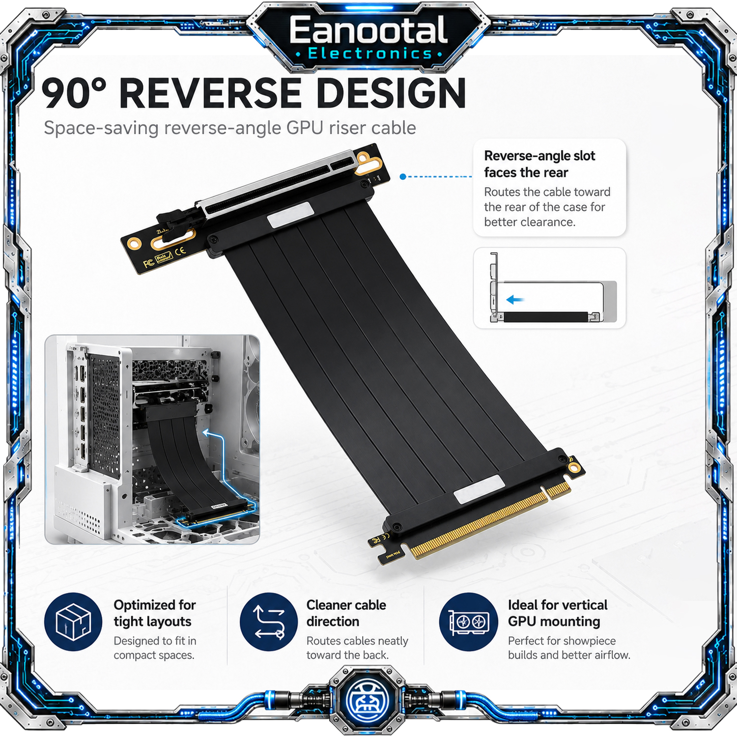 PCIe x16 Graphics Card Extensi - Vertical Gpu Bracket 리뷰 및 가격