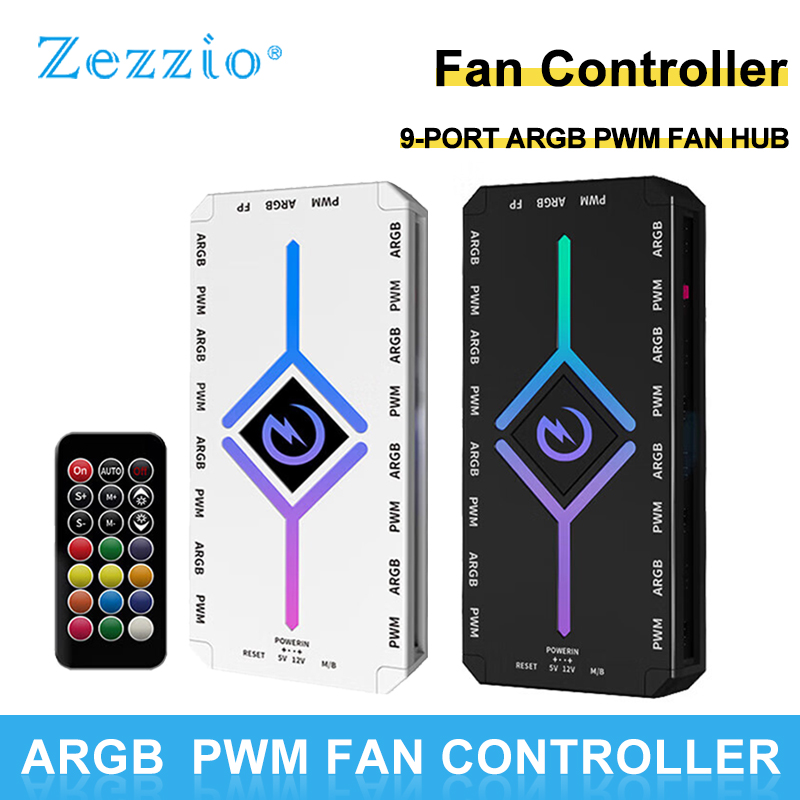 Zezzio Z-H8 9-PORT ARGB＆PWM HU - Fan Hub Rgb Controller 리뷰 및 가격