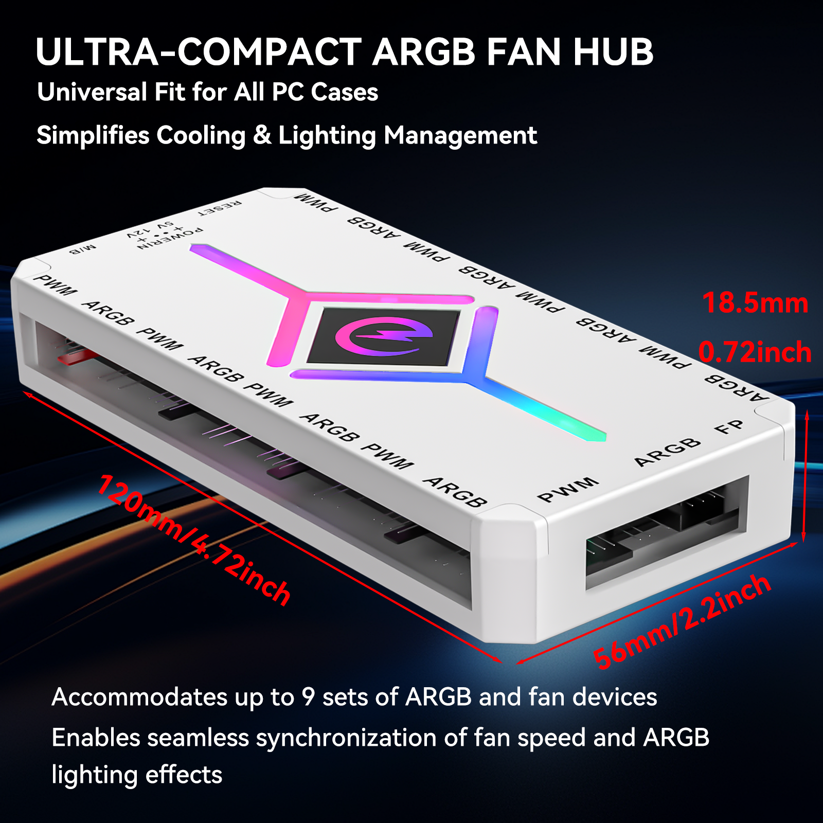 Zezzio Z-H8 9-PORT ARGB＆PWM HU - Fan Hub Rgb Controller 리뷰 및 가격