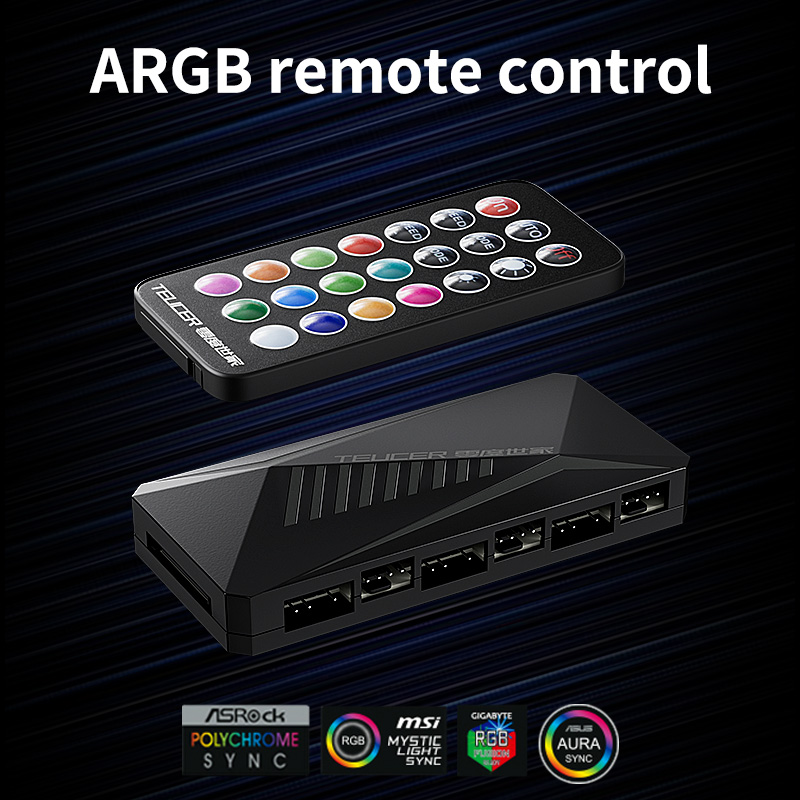 TEUCER LP-6P ARGB Remote Contr - Fan Hub Rgb Controller 리뷰 및 가격