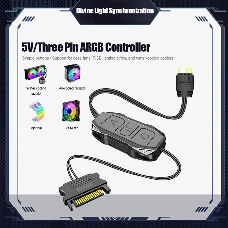 Shenguang synchronous 5v3 pin  - Fan Hub Rgb Controller 리뷰 및 가격