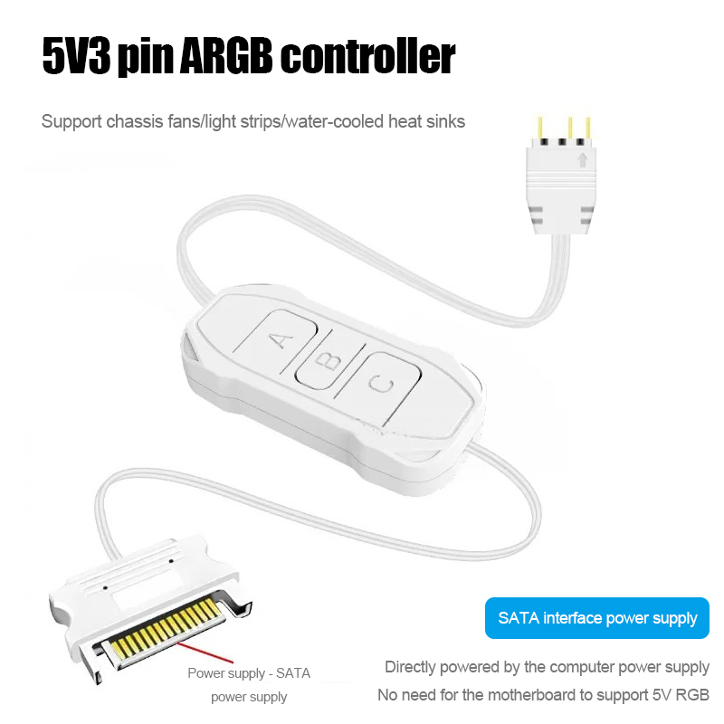Shenguang synchronous 5v3 pin  - Fan Hub Rgb Controller 리뷰 및 가격
