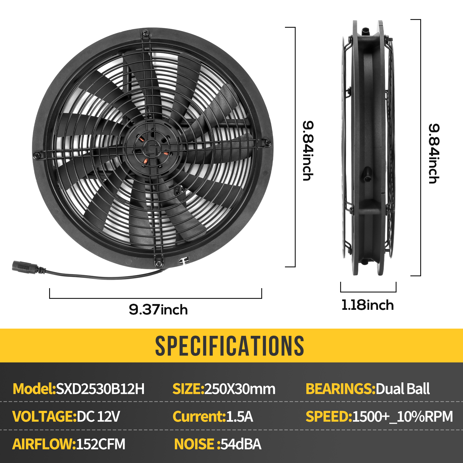250mm 25cm DC Cooling Fan 12V  - Fan Hub Rgb Controller 리뷰 및 가격