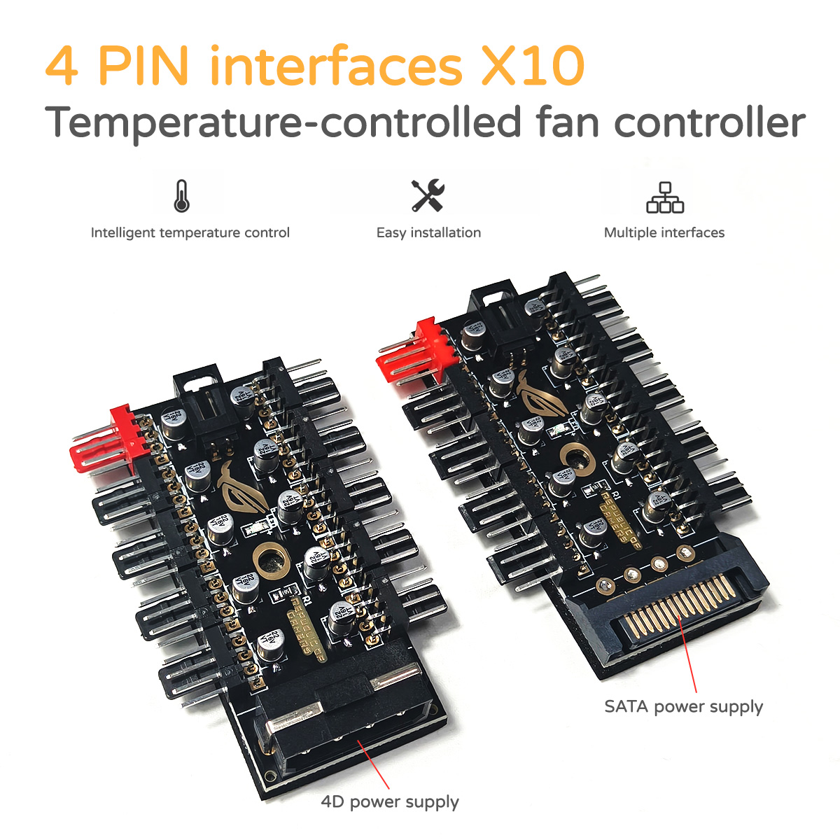 10 Port 12V 4Pin PWM Fan Contr - Fan Hub Rgb Controller 리뷰 및 가격