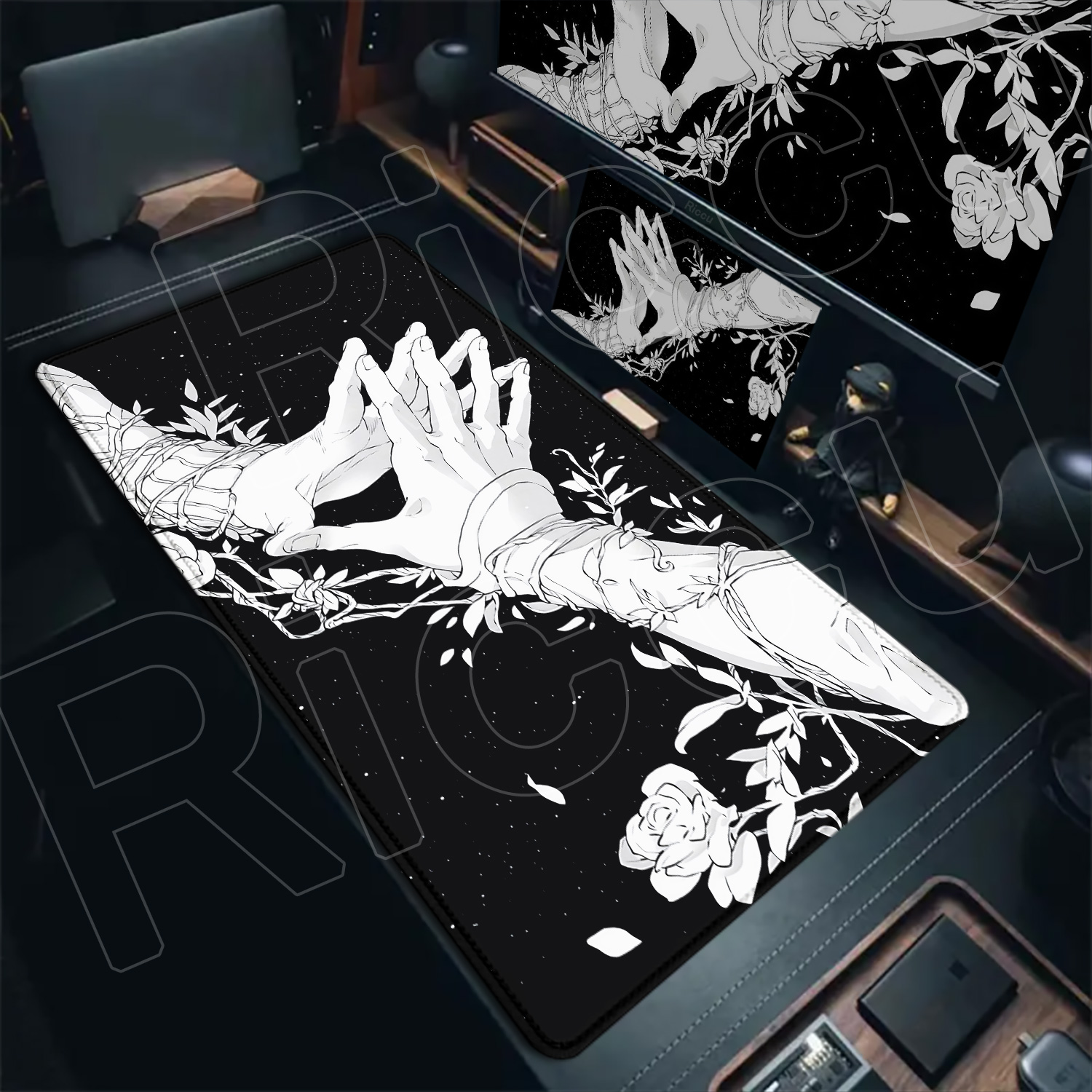 HD Large Black White XXL Gothi - Gaming Hand Accessories 리뷰 및 가격