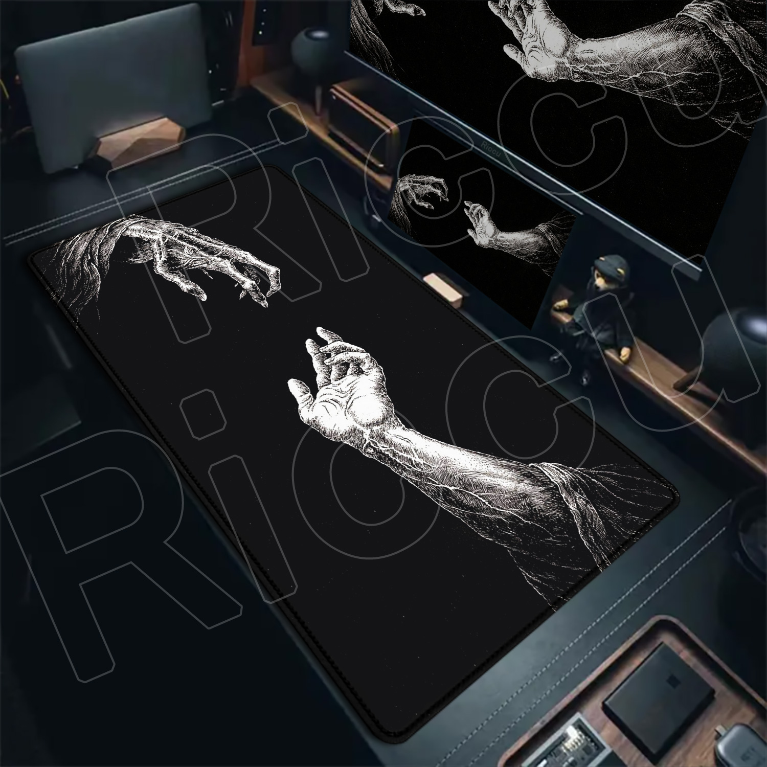 HD Large Black White XXL Gothi - Gaming Hand Accessories 리뷰 및 가격