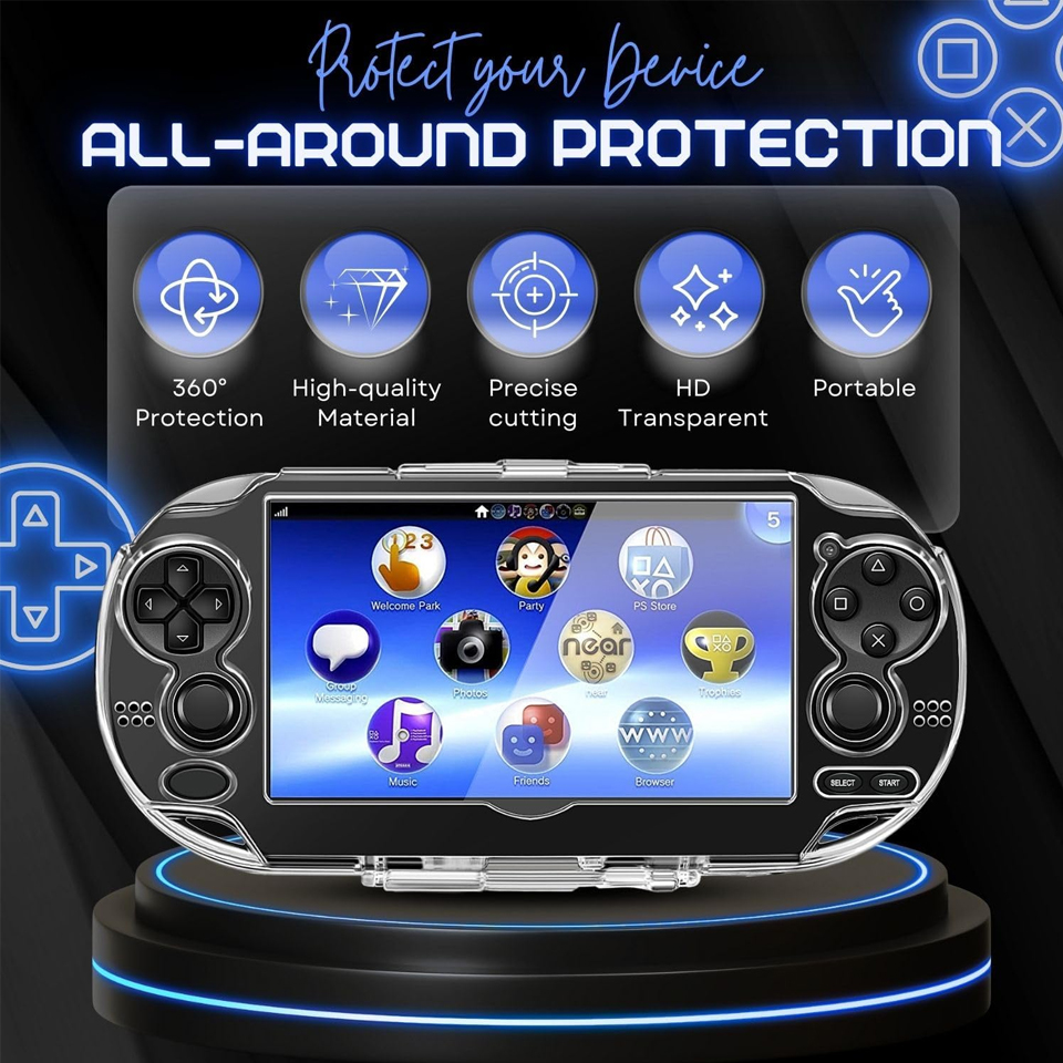 Clear Crystal Hard Shell Case  - Gaming Accessories Playstation 리뷰 및 가격