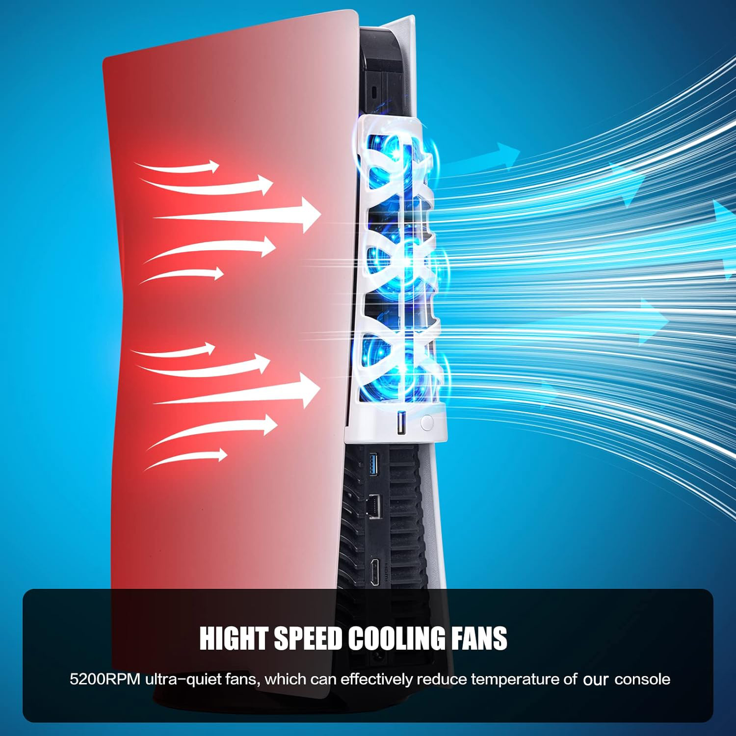 For PS5 Slient Cooling Fan wit - Gaming Accessories Playstation 리뷰 및 가격