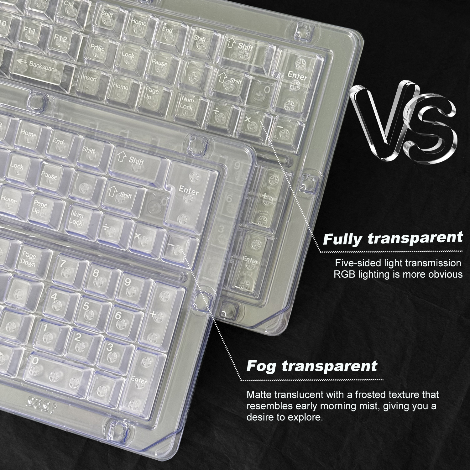 Clear Transparent & Frosted Tr - Keyboard Numpad Separate 리뷰 및 가격