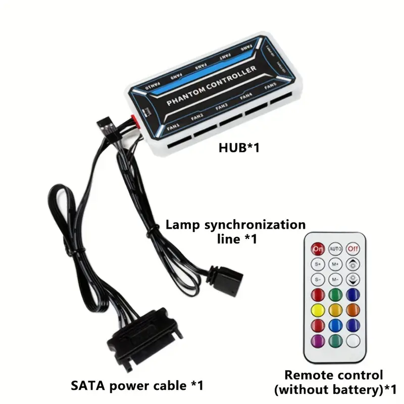 6-Pin Fan Hub, 10 6-Pin Interf - Fan Hub Rgb Controller 리뷰 및 가격
